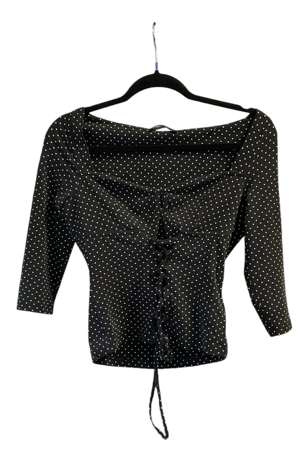 Guess top black and white size-8 10560MMO