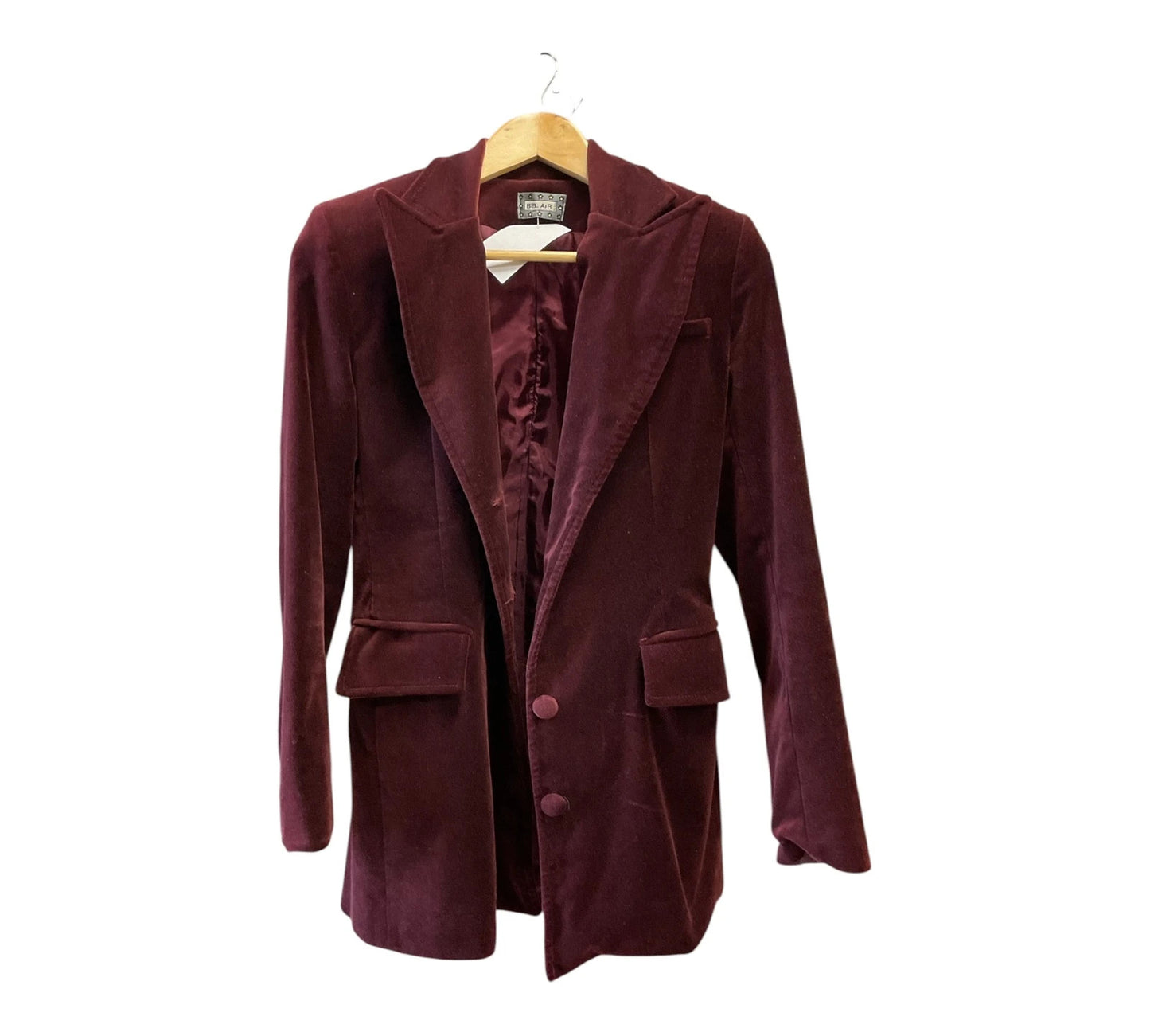 Bel Air burgundy blazer, size-M, 10582DFR