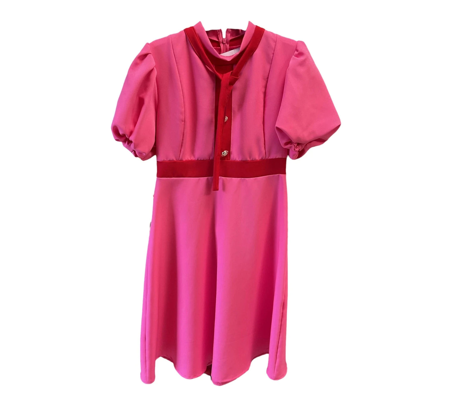 Made in Italy pink dress, size-L, 10555OGA