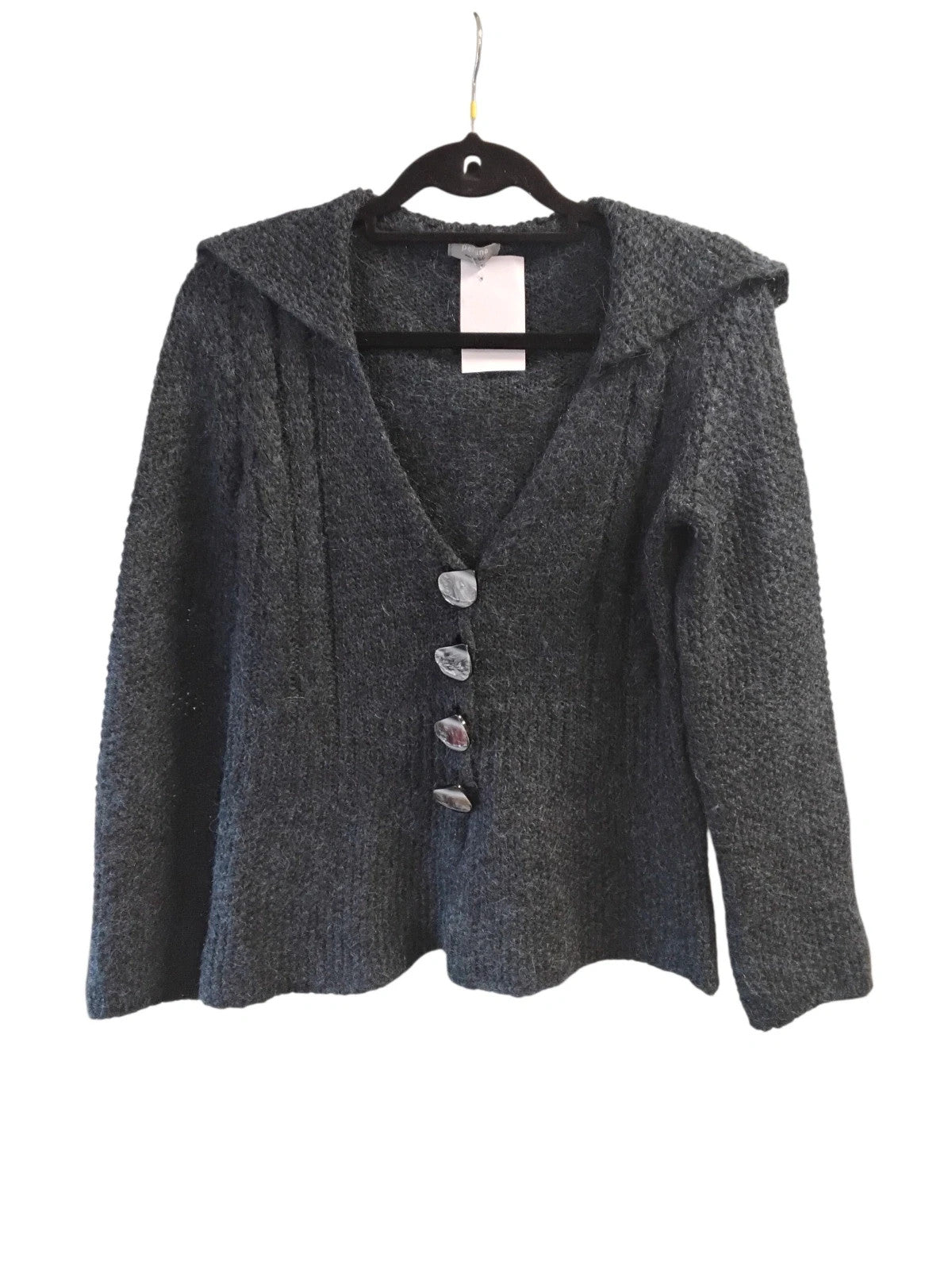 Per Una Cardi 20%Mohair Blue Sz-S 10644KOK