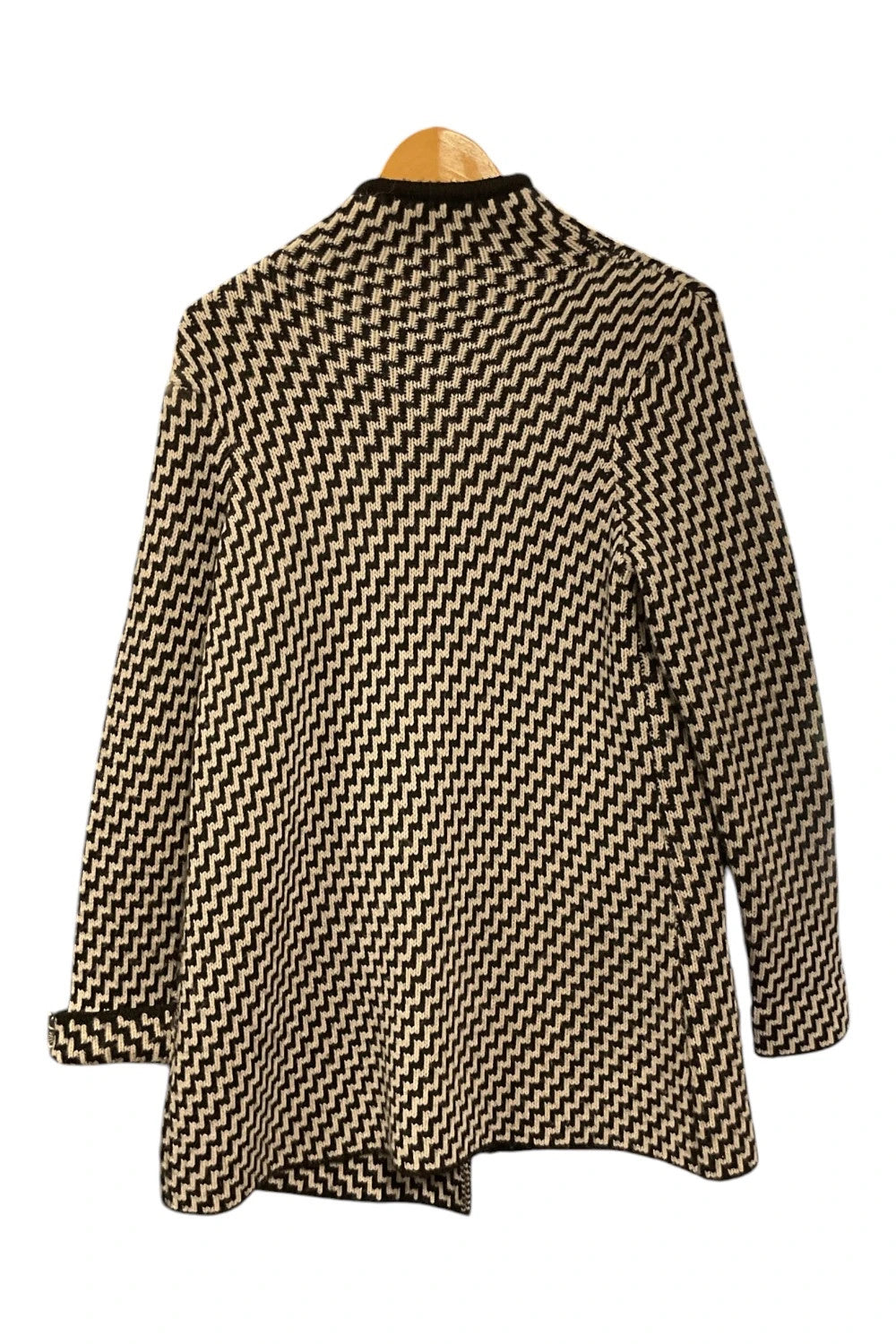 Cocogio cardi black and white size-m 10623CMG