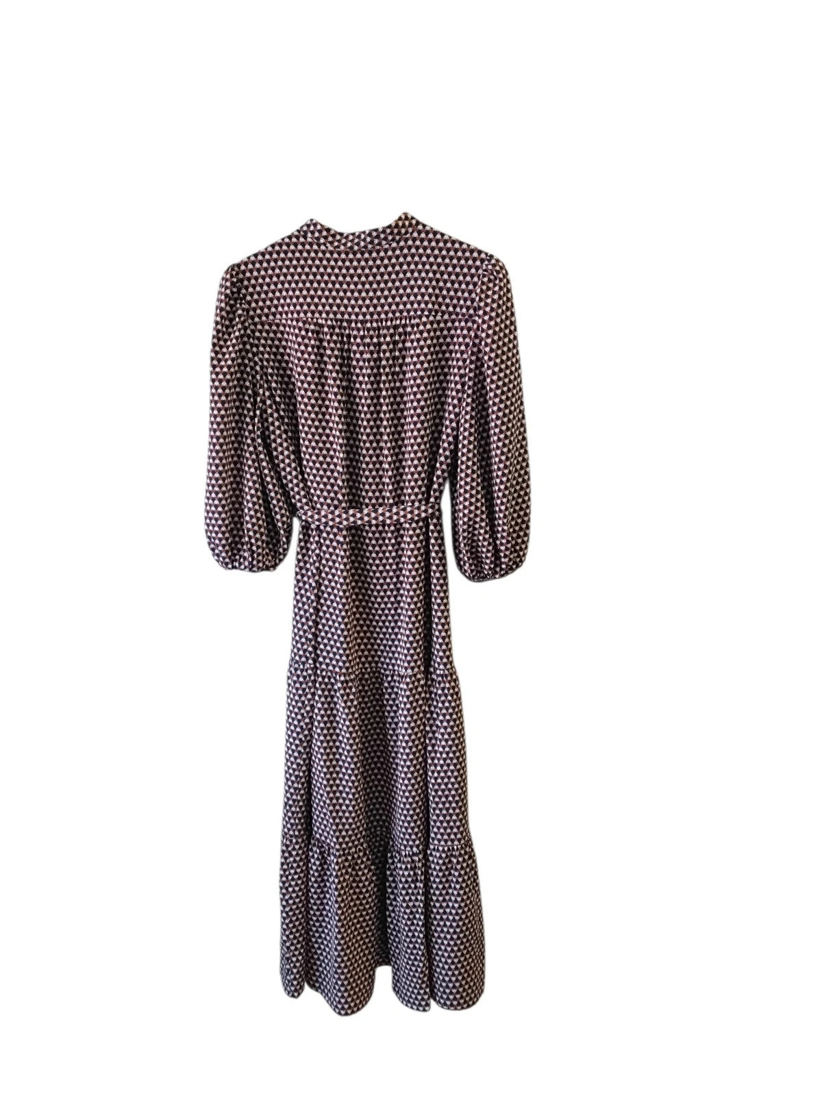 Max Studio Maxi Dress Blue Print L 10651YFE