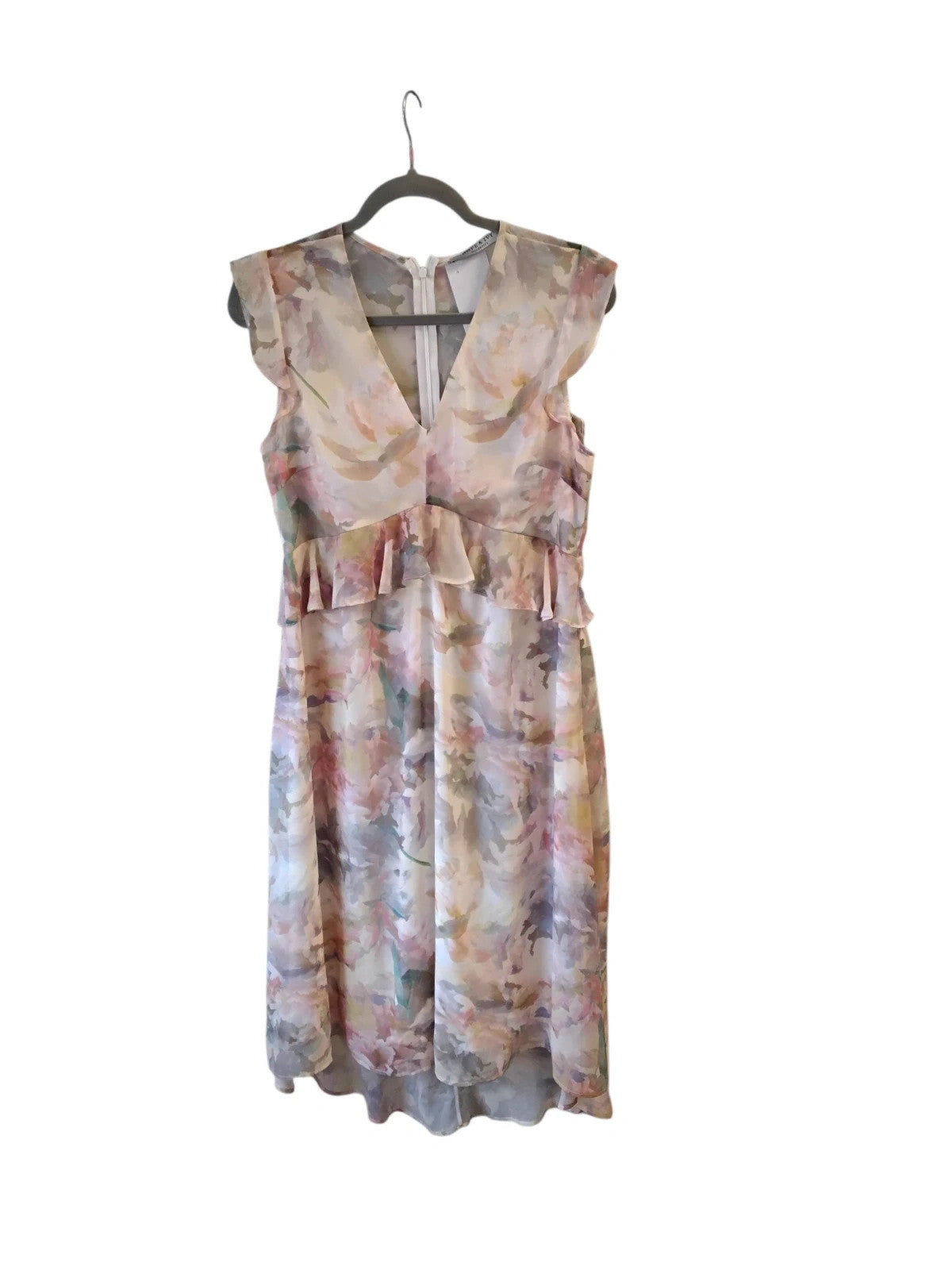 Hope & Ivy Maternity  Dress Yelow Print Sz-12