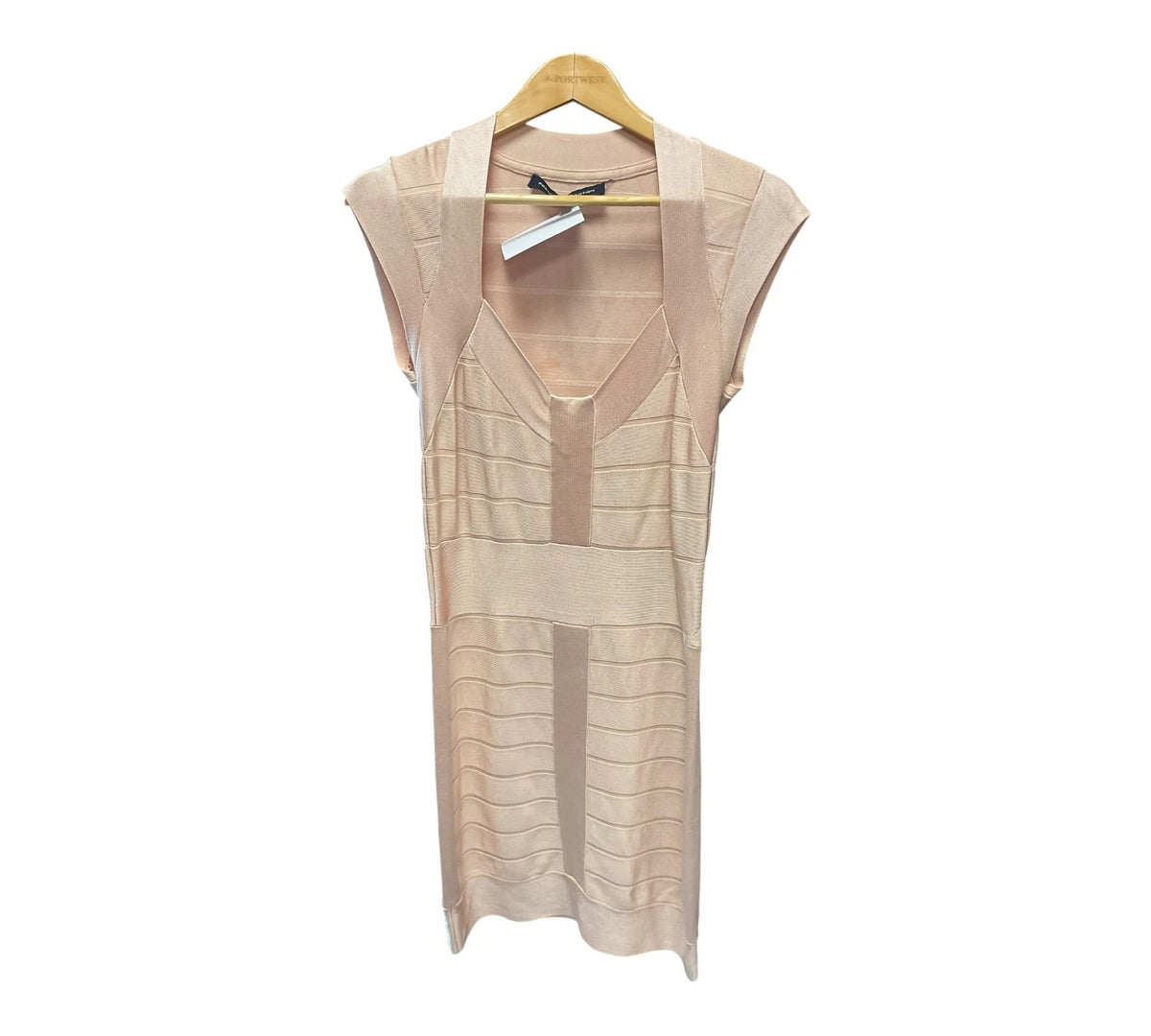 French Connection being and cream dress, size-12, 10621CMG