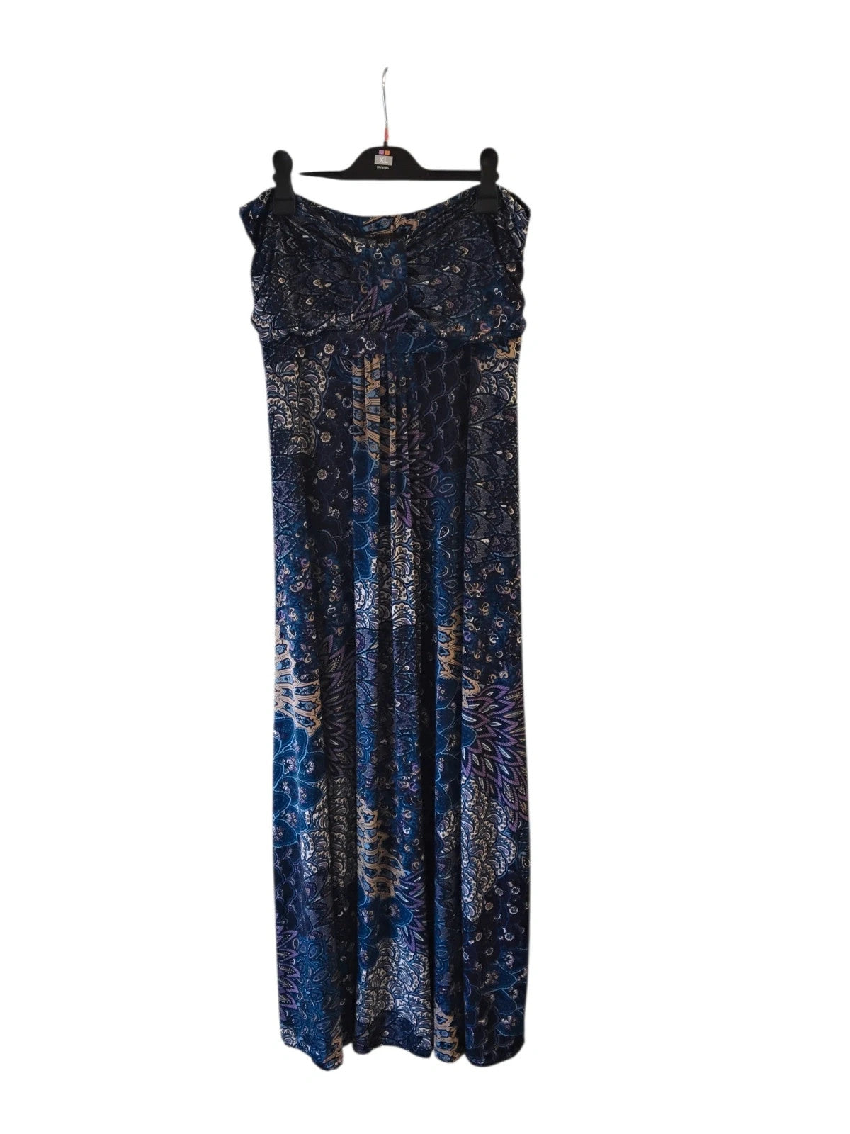 Club L Dress Blue Multi Sz-L/XL 10548MVE