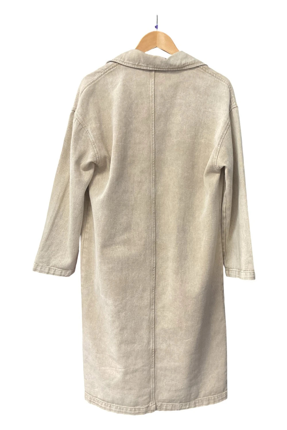 Feelhoo denim coat beige size-s 10654AOB