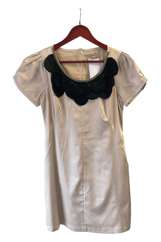 Awear satin A-line dress beige size-10 10619CMG