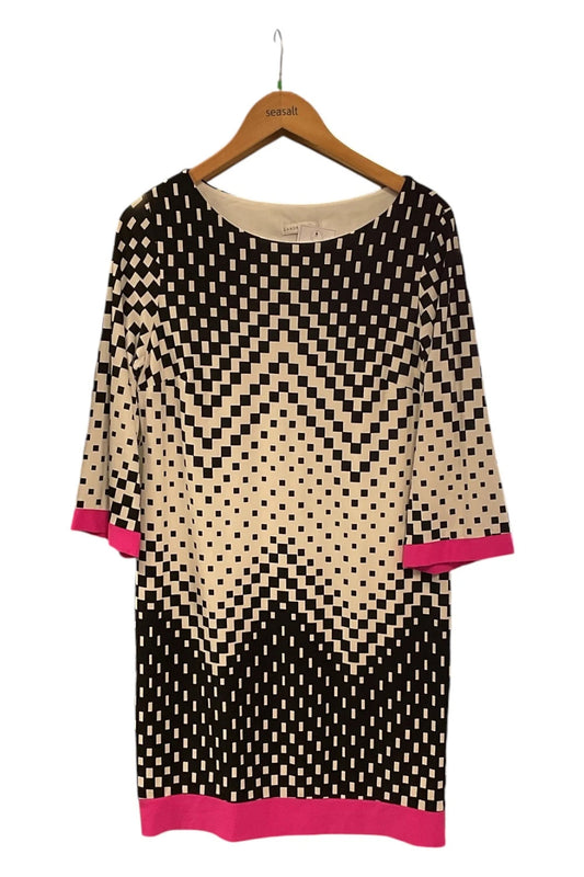Sandra Darren dress black and white size-10 10585CMG