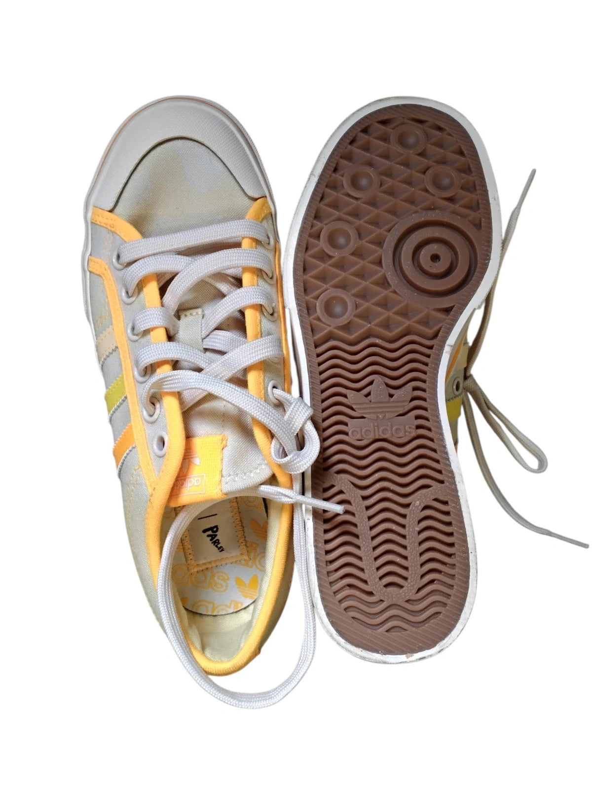 Adidas Platform Parlay Yellow Sz-5 10610DFR