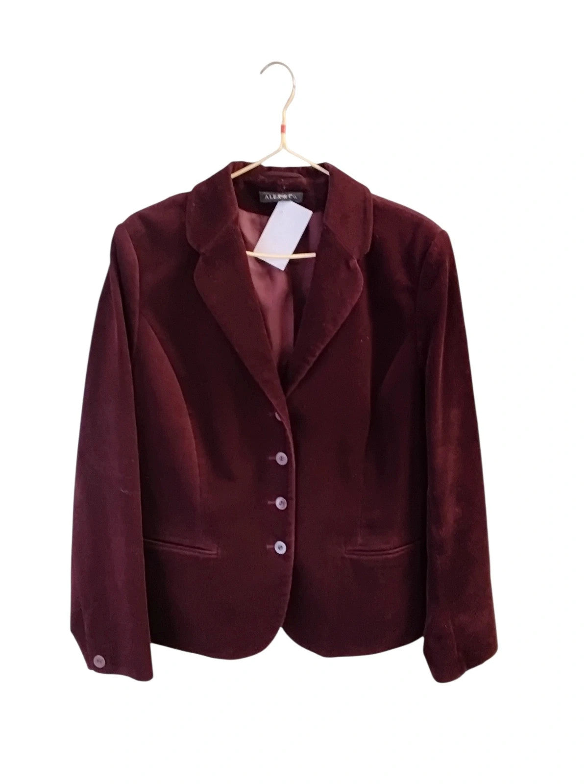 Alex&Co Corduroy Blazer Burgundy Sz-16 10672CCS