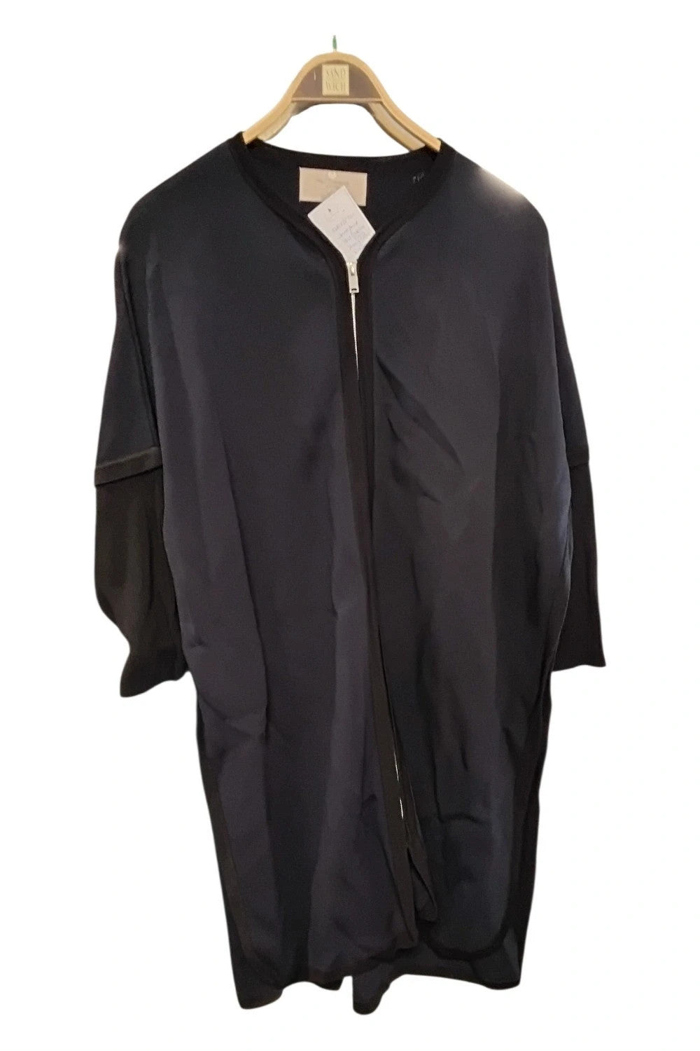 Paul Costelloe Living Navy Jersey Coat size-s/m 10680CDC