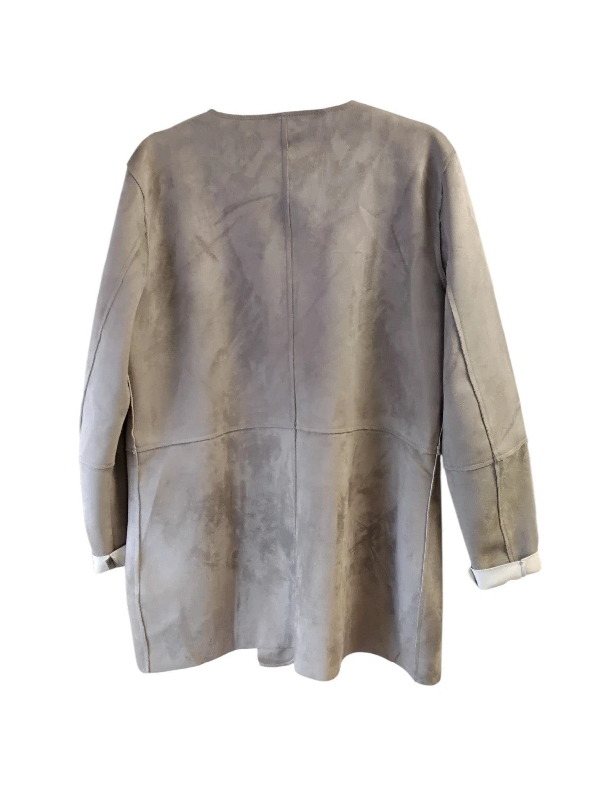 Vero Moda Faux Suede Coat Grey Sz-XL 10683CDC