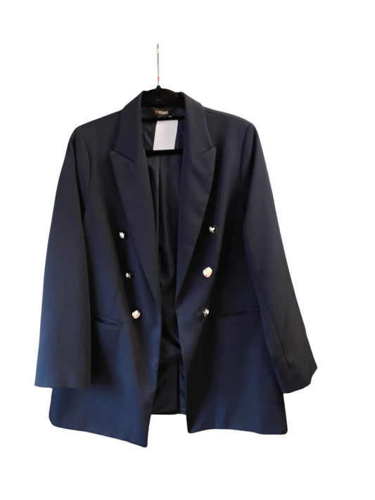 Yours Open Blazer Navy Sz-16 10685MRO
