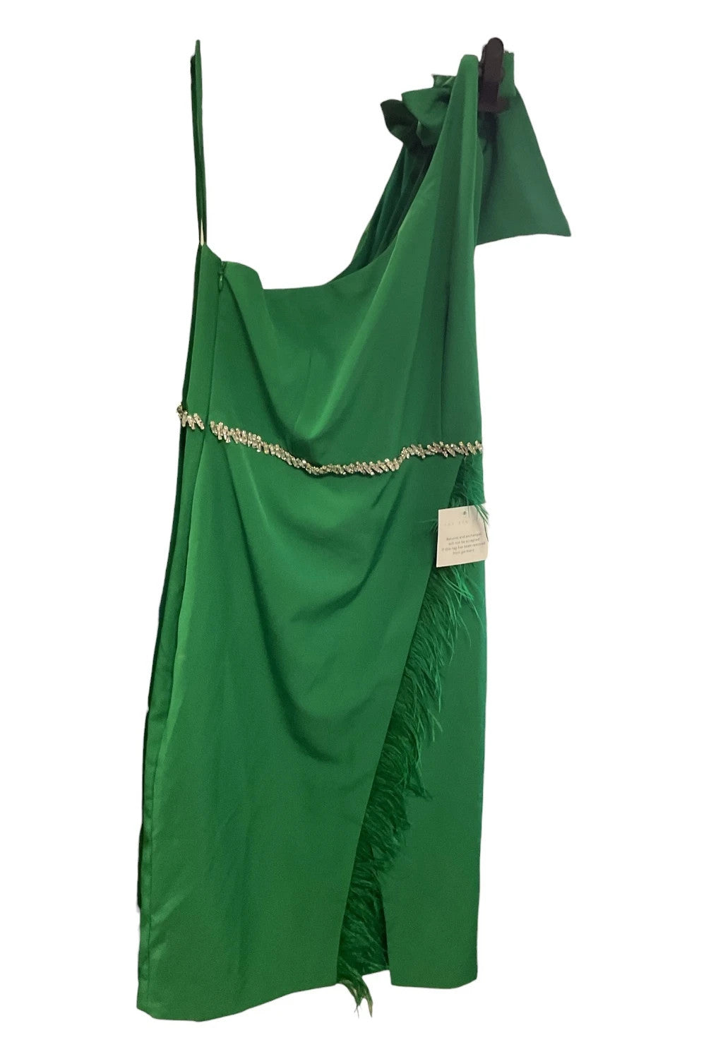 The 8th Sign off shoulder dress green size-14 10606DFR
