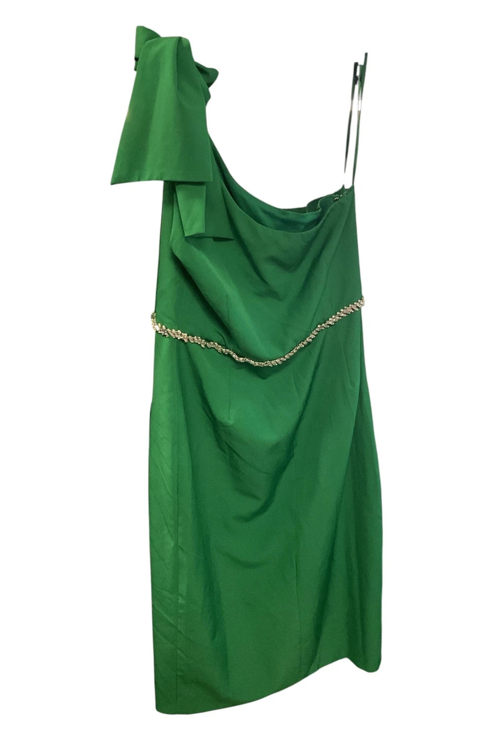 The 8th Sign off shoulder dress green size-14 10606DFR