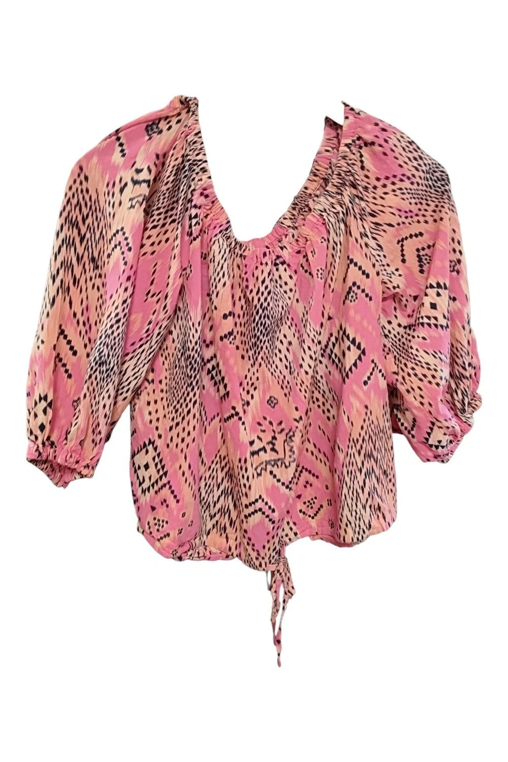 Papaya Petite pink blouse size-14 10612DFR