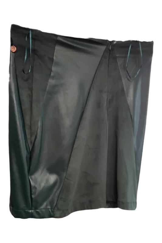 Rant and rave swede green skirt size-12 87646T