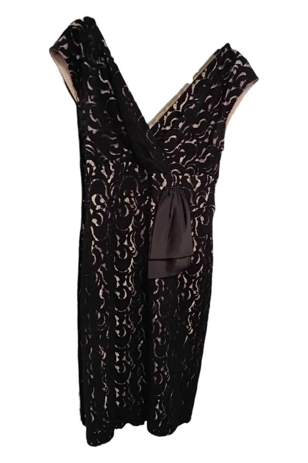Peruna black and cream dress size -14 9091CDC