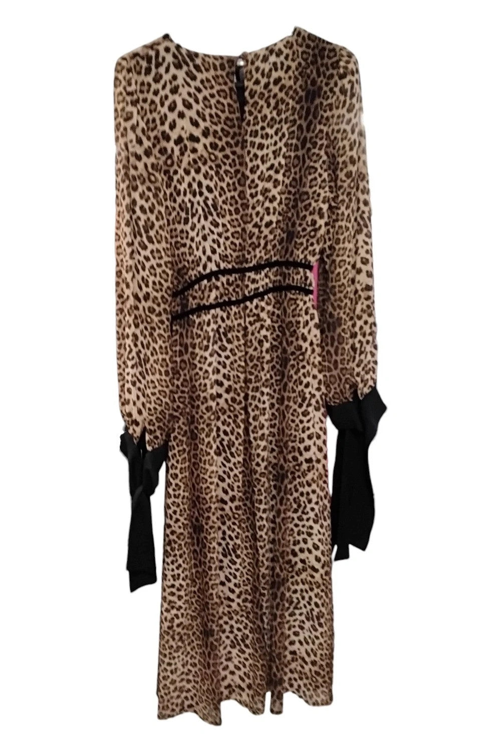 Gold gold leopard print dress Size-S 8439HG