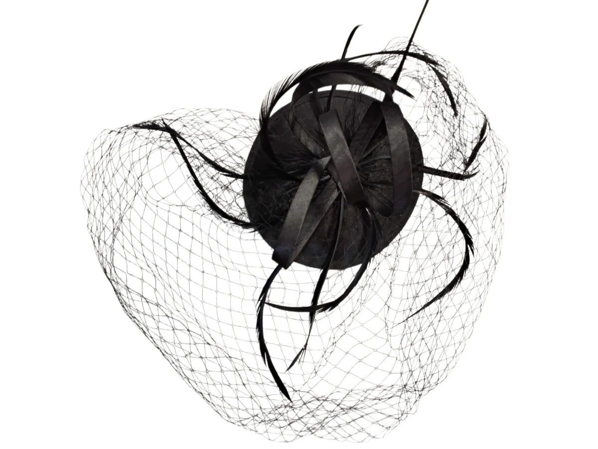 Black fascinator 10737MMH