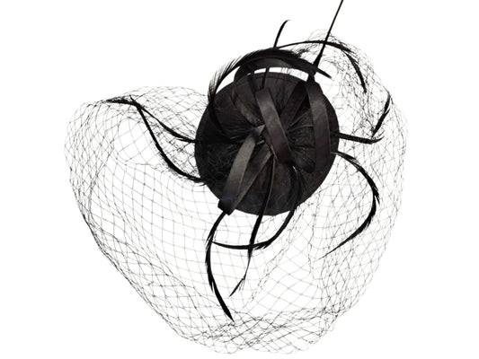 Black fascinator 10737MMH
