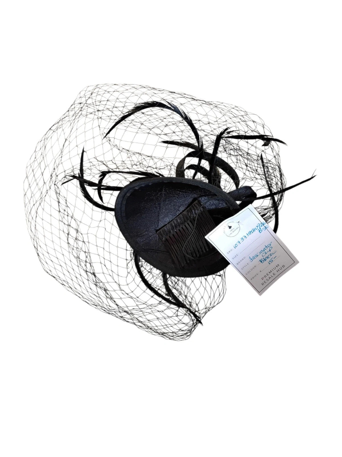 Black fascinator 10737MMH