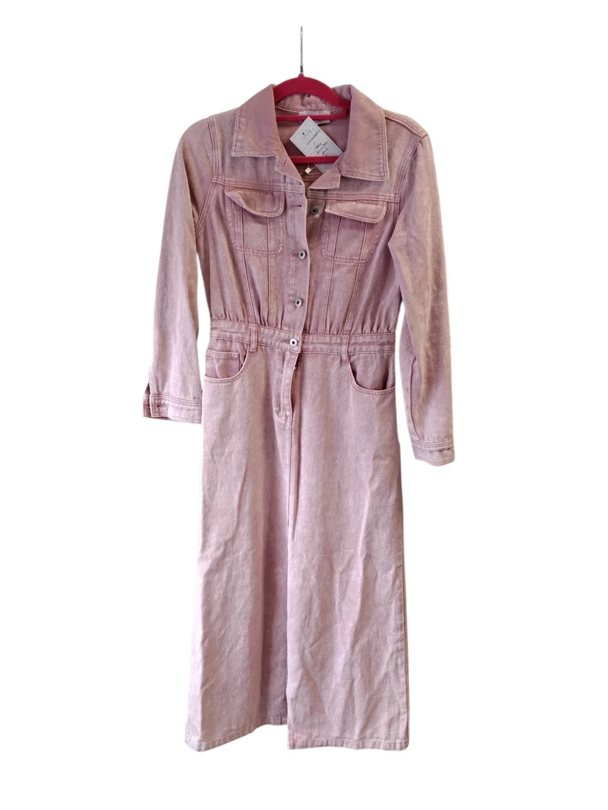 Feelhoo Dress Pink denim  size-S 10741MG
