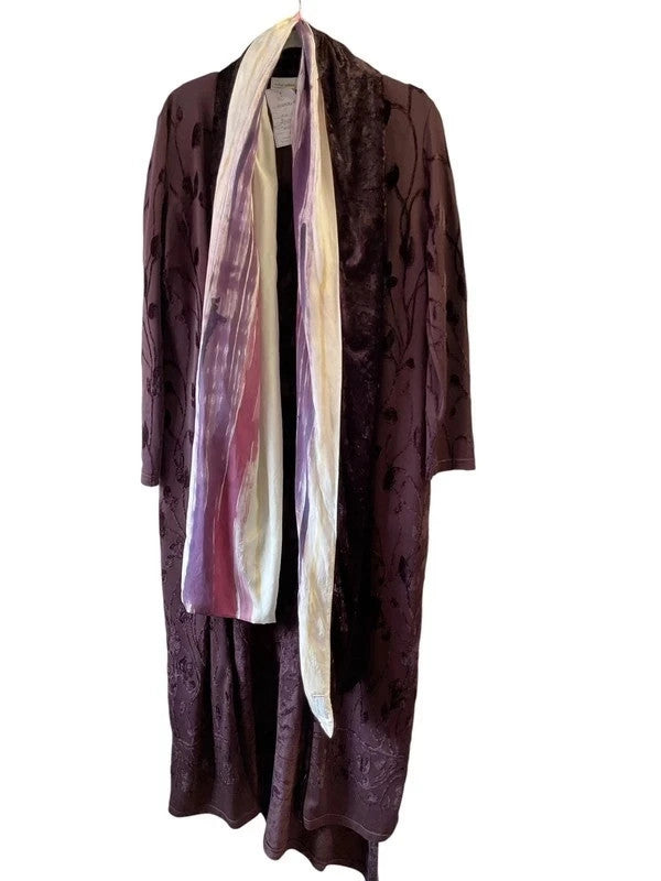 Cardi Dress Scarf Burgundy Sz- UK12 10740ACA