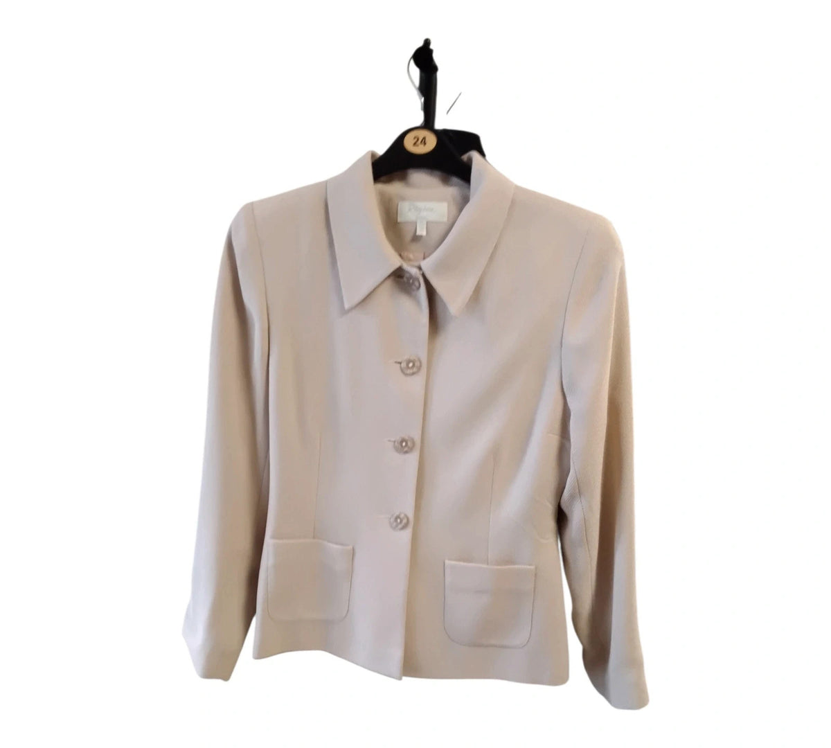 Regine Dublin cream blazer, size 12, 10695JNO