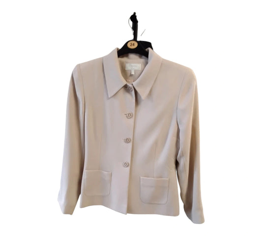 Regine Dublin cream blazer, size 12, 10695JNO