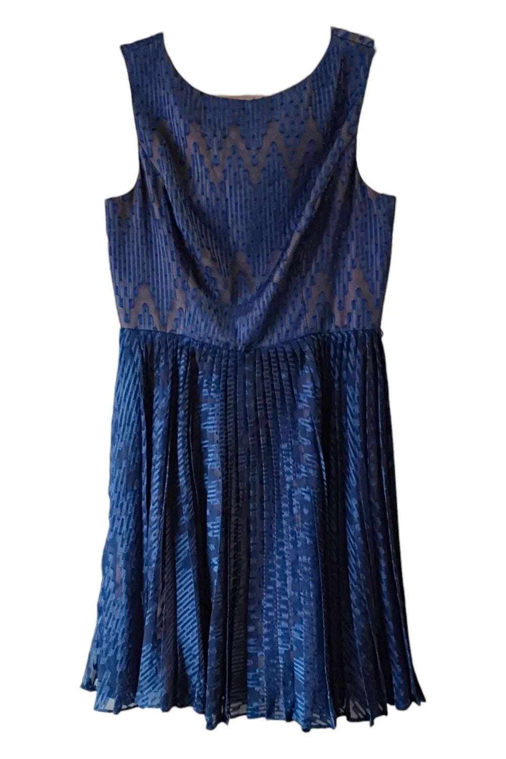 Adriana Papell Dress Blue Size-12 2416CDC