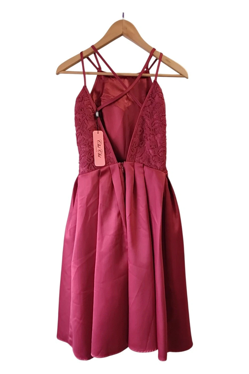 Chi Chi Dress Red Size-8 1022CDC
