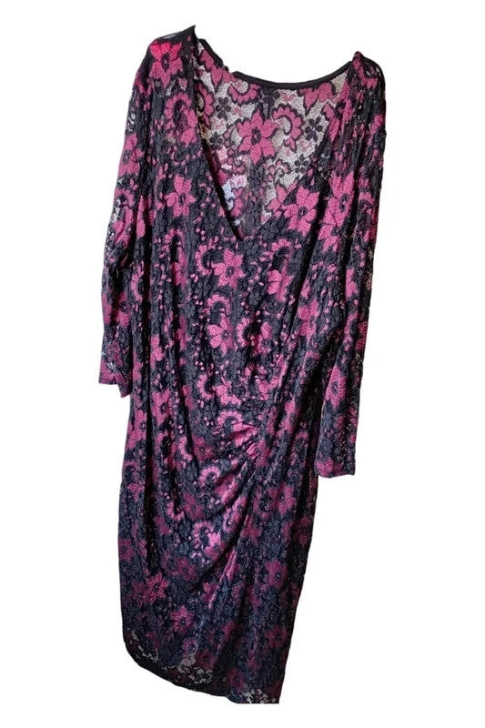 ROMAN Dress Pink Size-L 10534MG