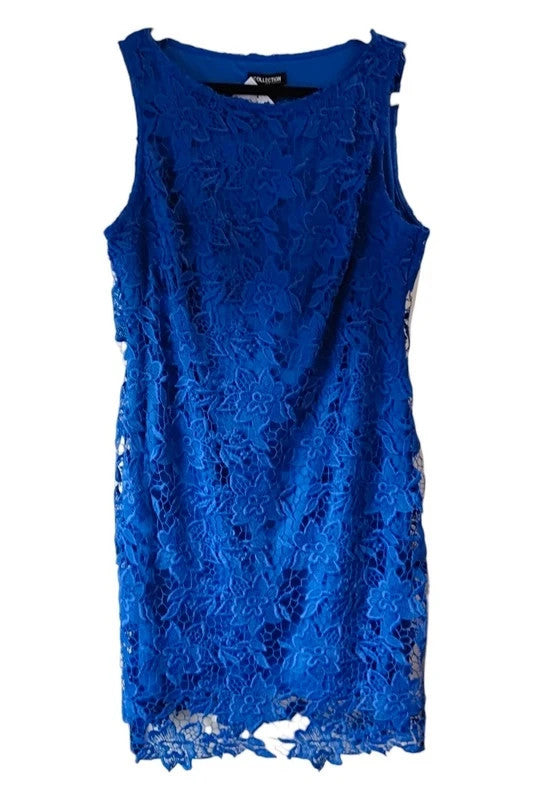 The Collection Debenhams Dress Blue Size-16 10279CDC