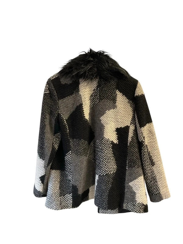 River Island Coat Black and gray size-14 10777MFR