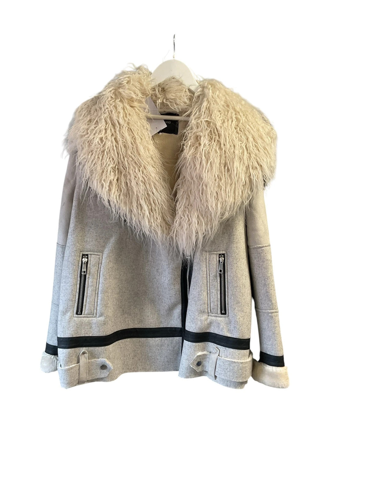 River Island Coat cream size-18 10778MFR