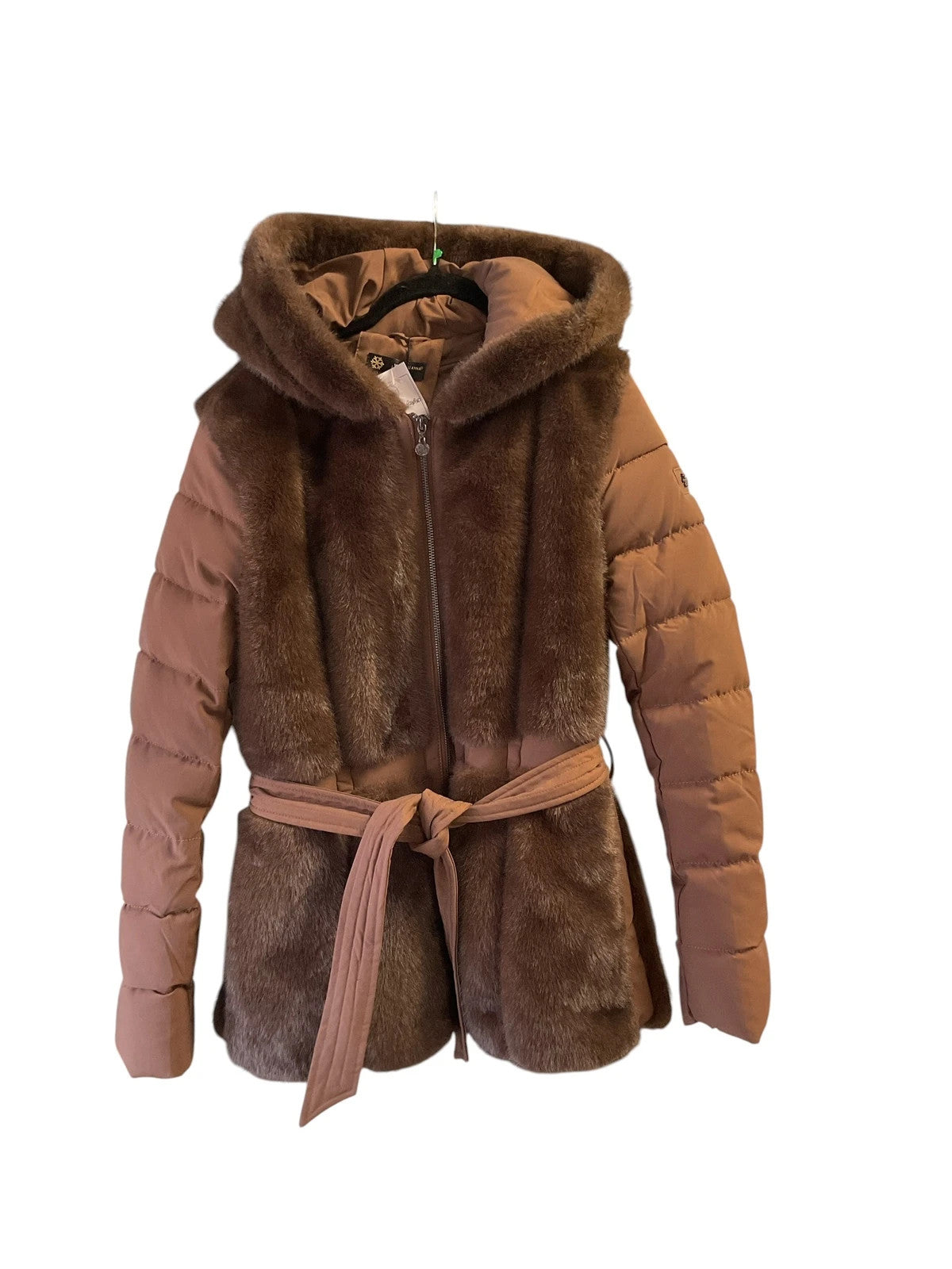 NWT Moda Piu Anna  Jacket Brown puffer  size-M 10745MG