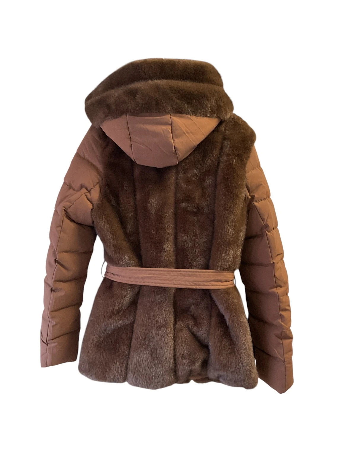 NWT Moda Piu Anna  Jacket Brown puffer  size-M 10745MG
