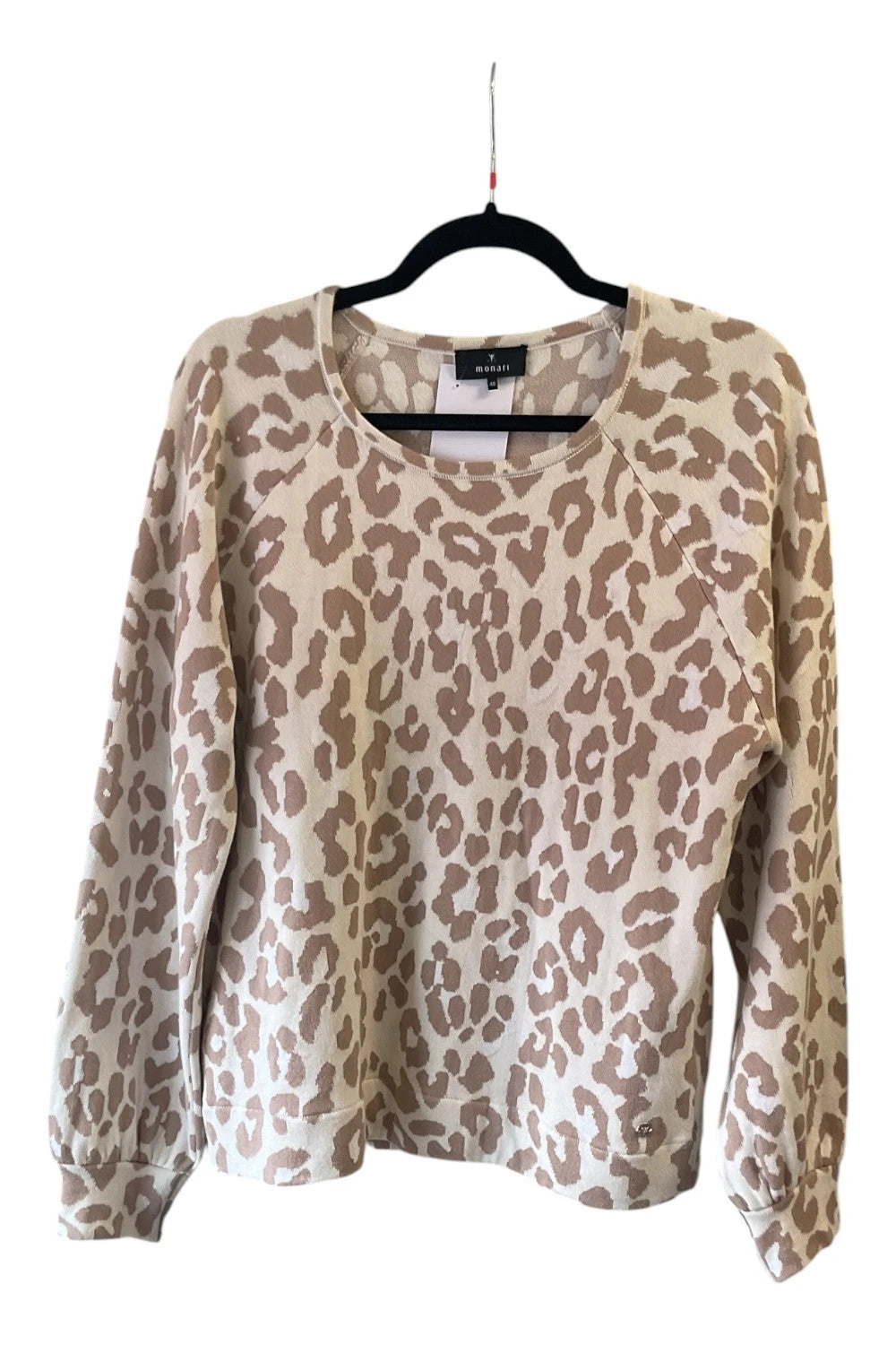 Monari jumper cream and brown size-40 (14UK) 10795DMF