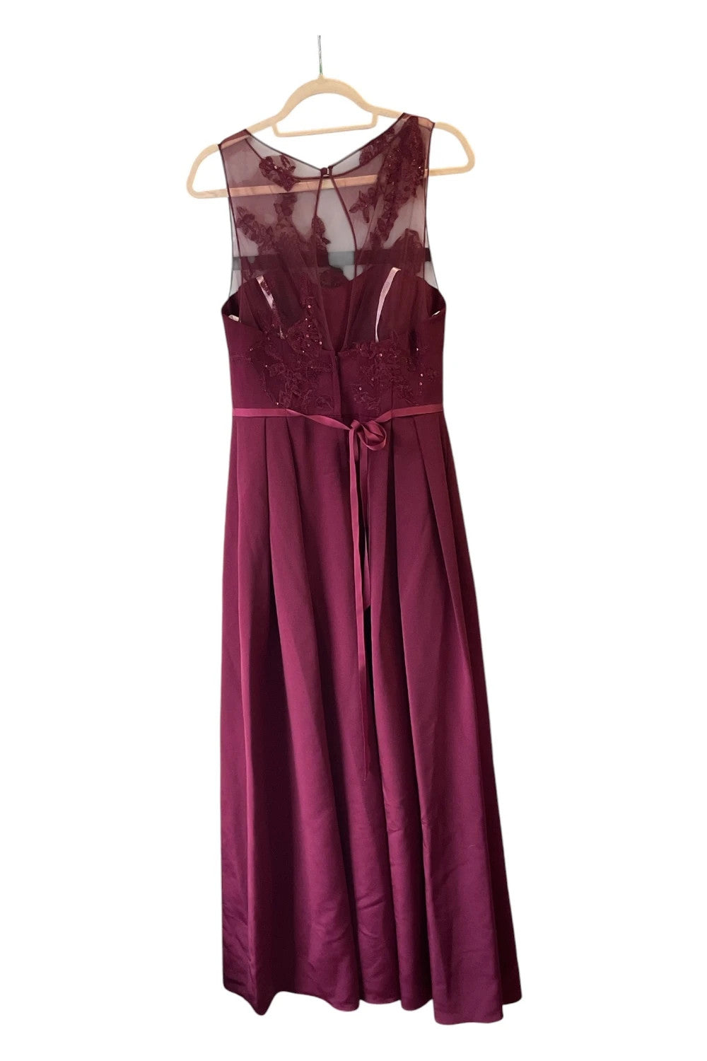 Oleg Cassini formal dress burgundy size-10 10802CLB