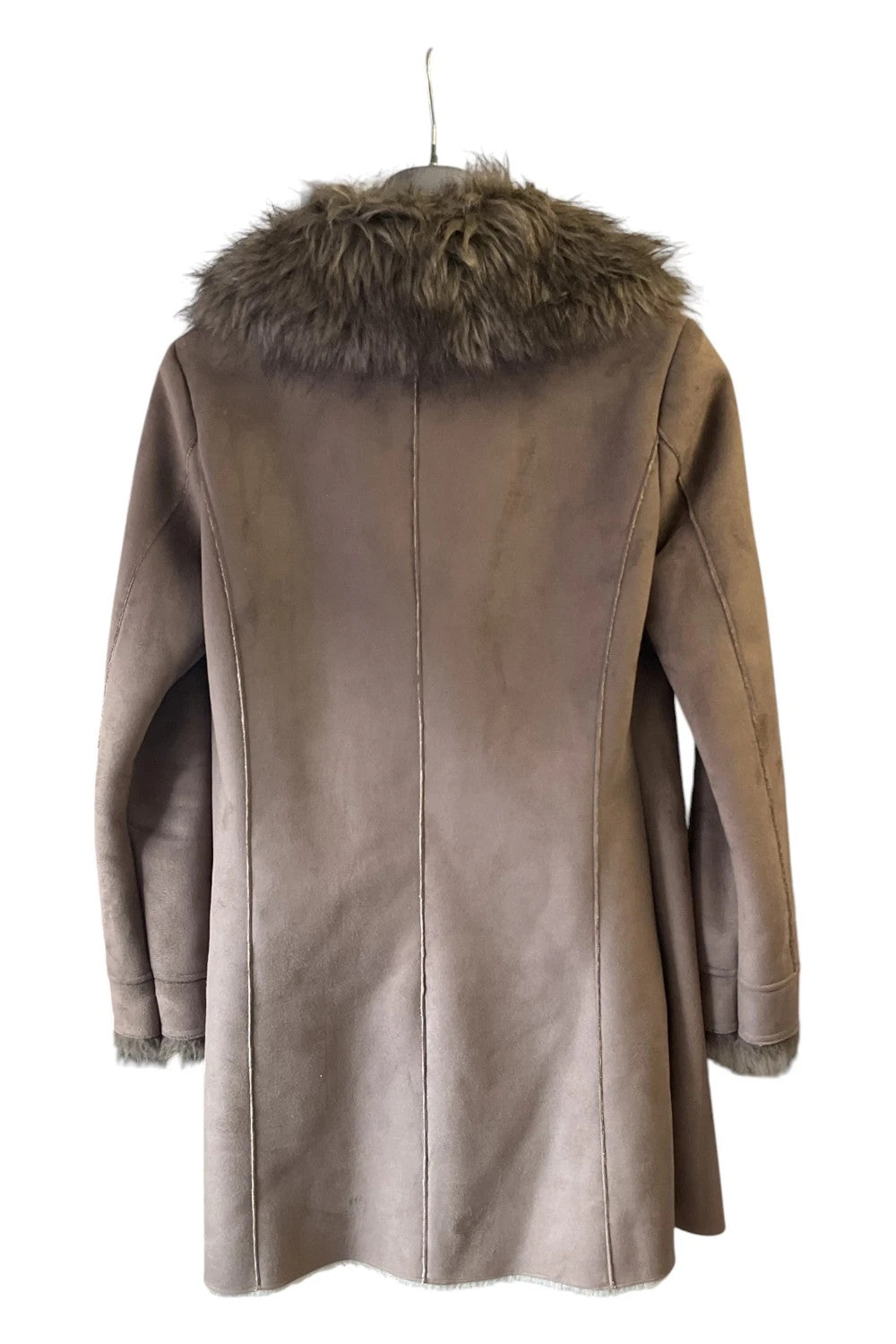 Wallis faux suede coat brown size-s 10803FCN