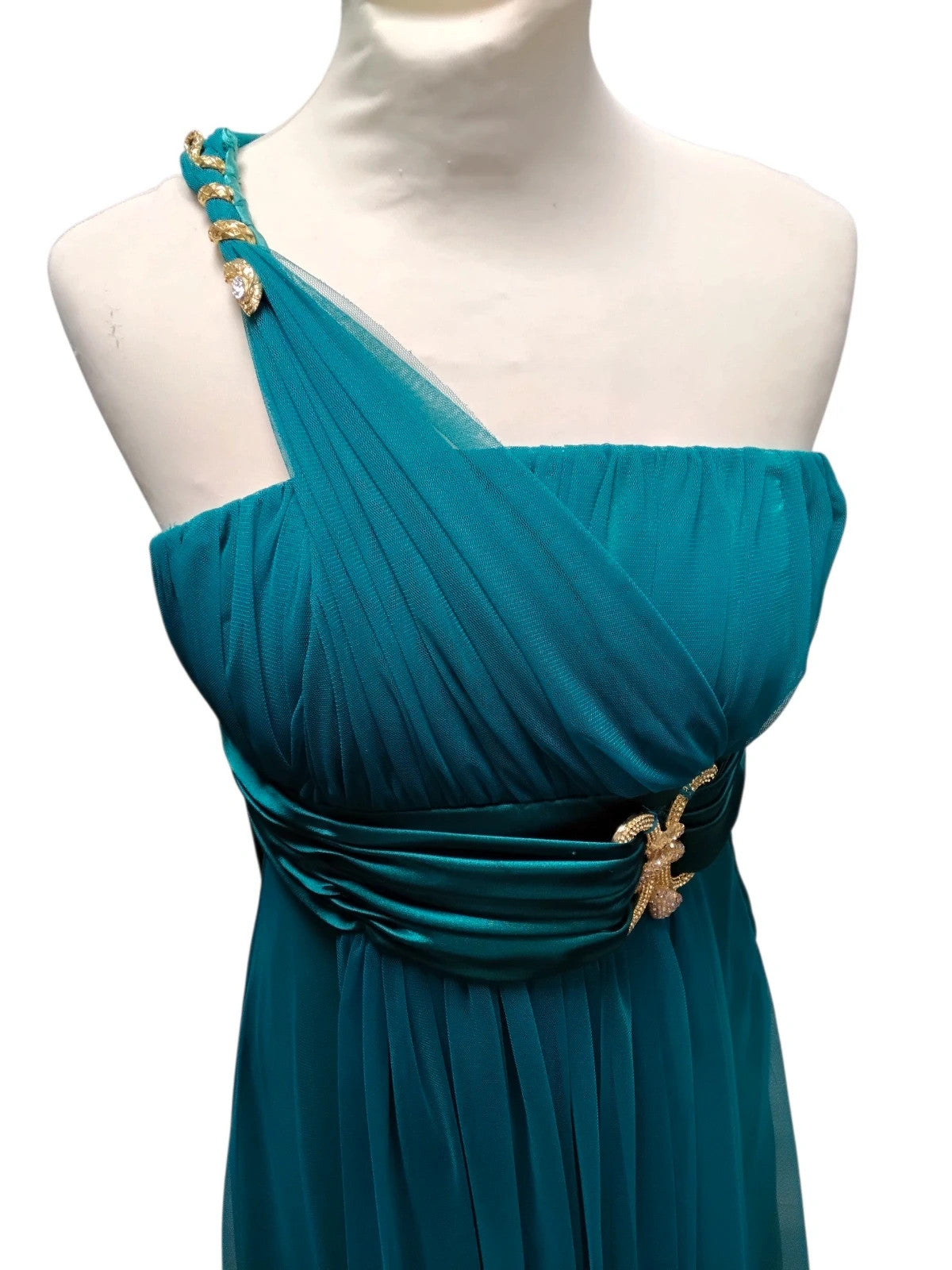 Odrella Formal Dress Teal Sz-10 10808FCN