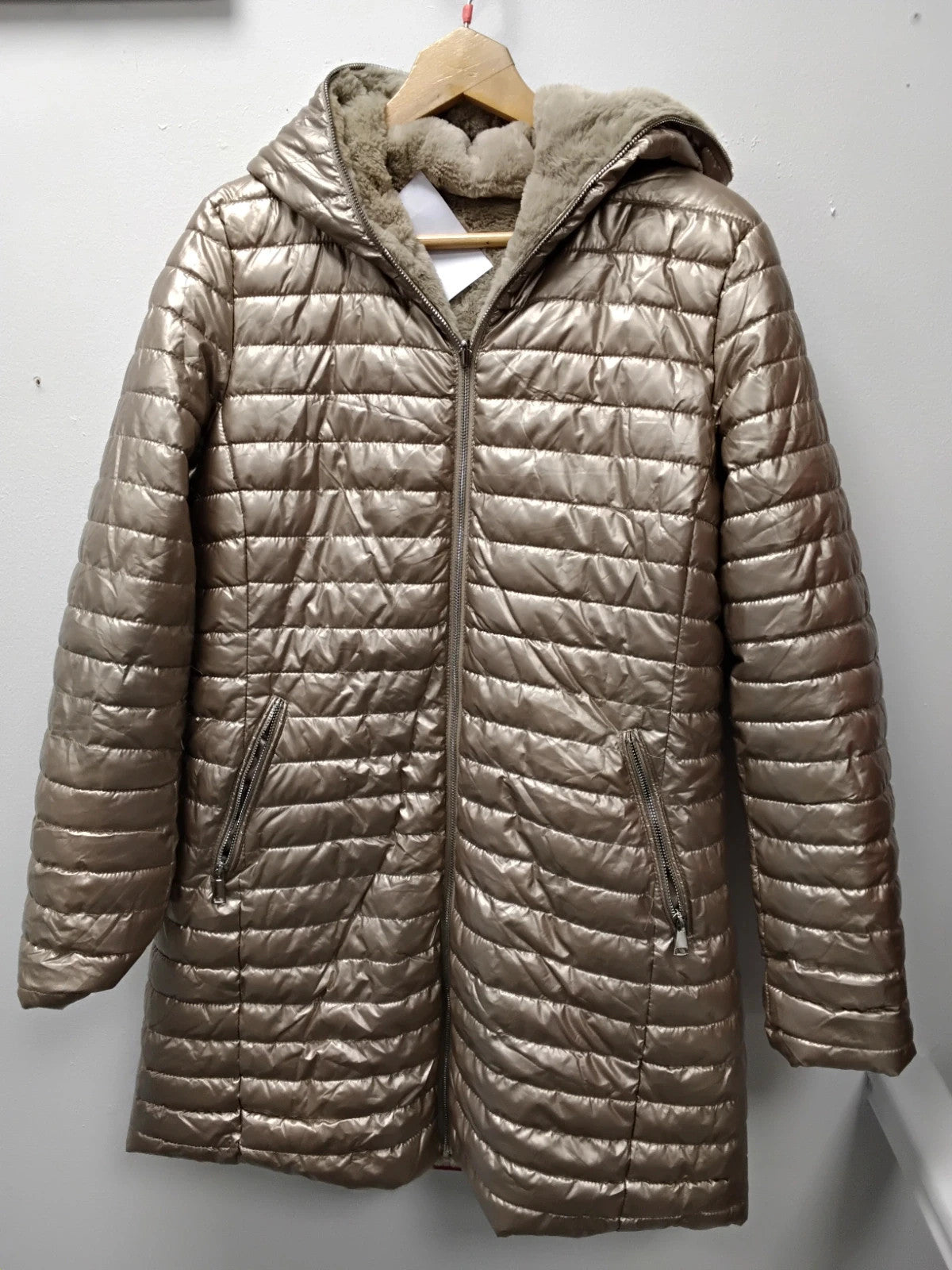 Colynn beige+gold coat, size XL, 10837CDC