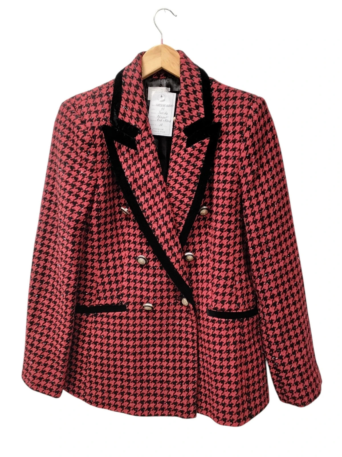 Savida Blazer Red&Black Sz-40/12 10843CDC