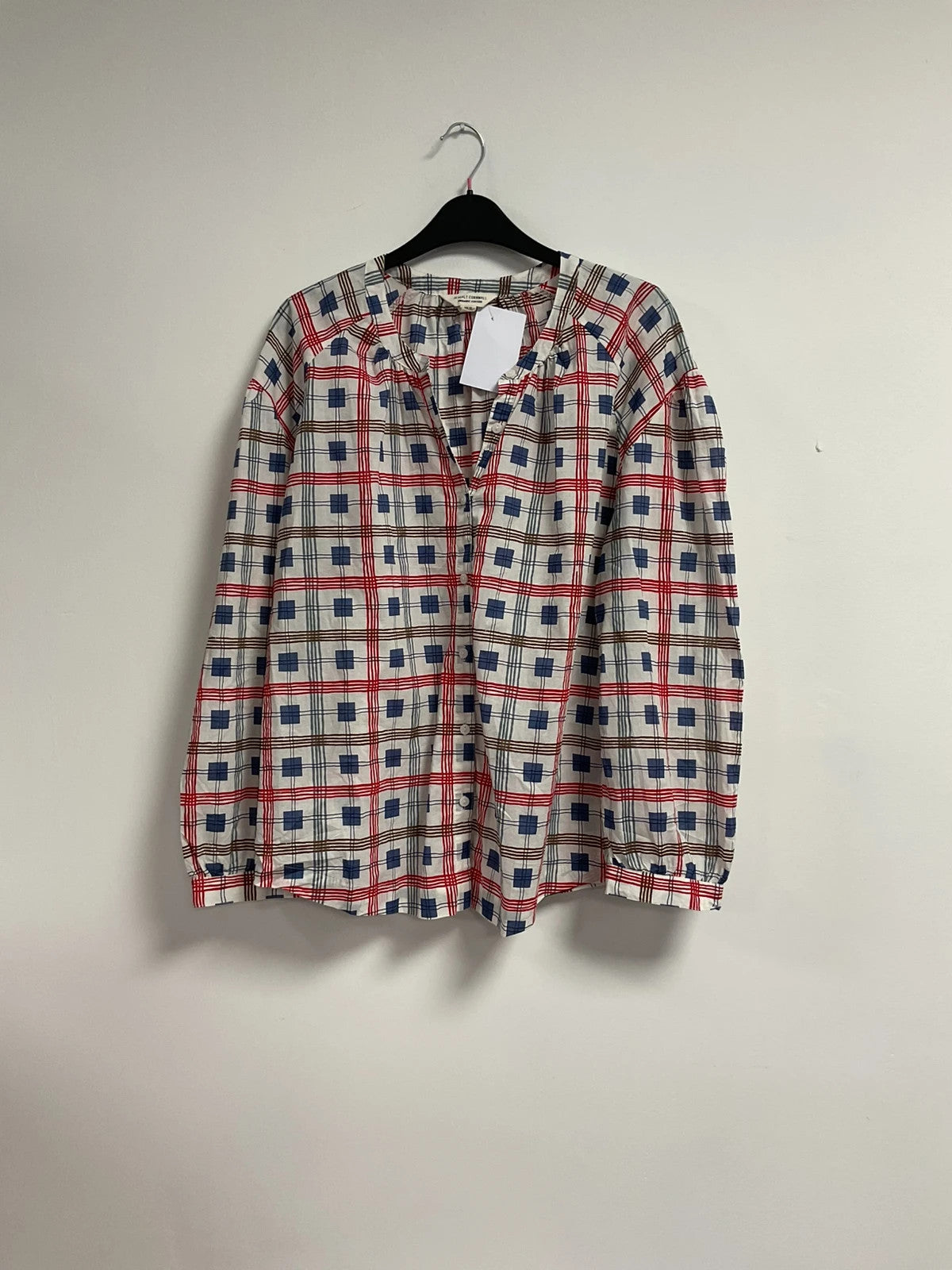 Seasalt top white with print size 12 10851JOH