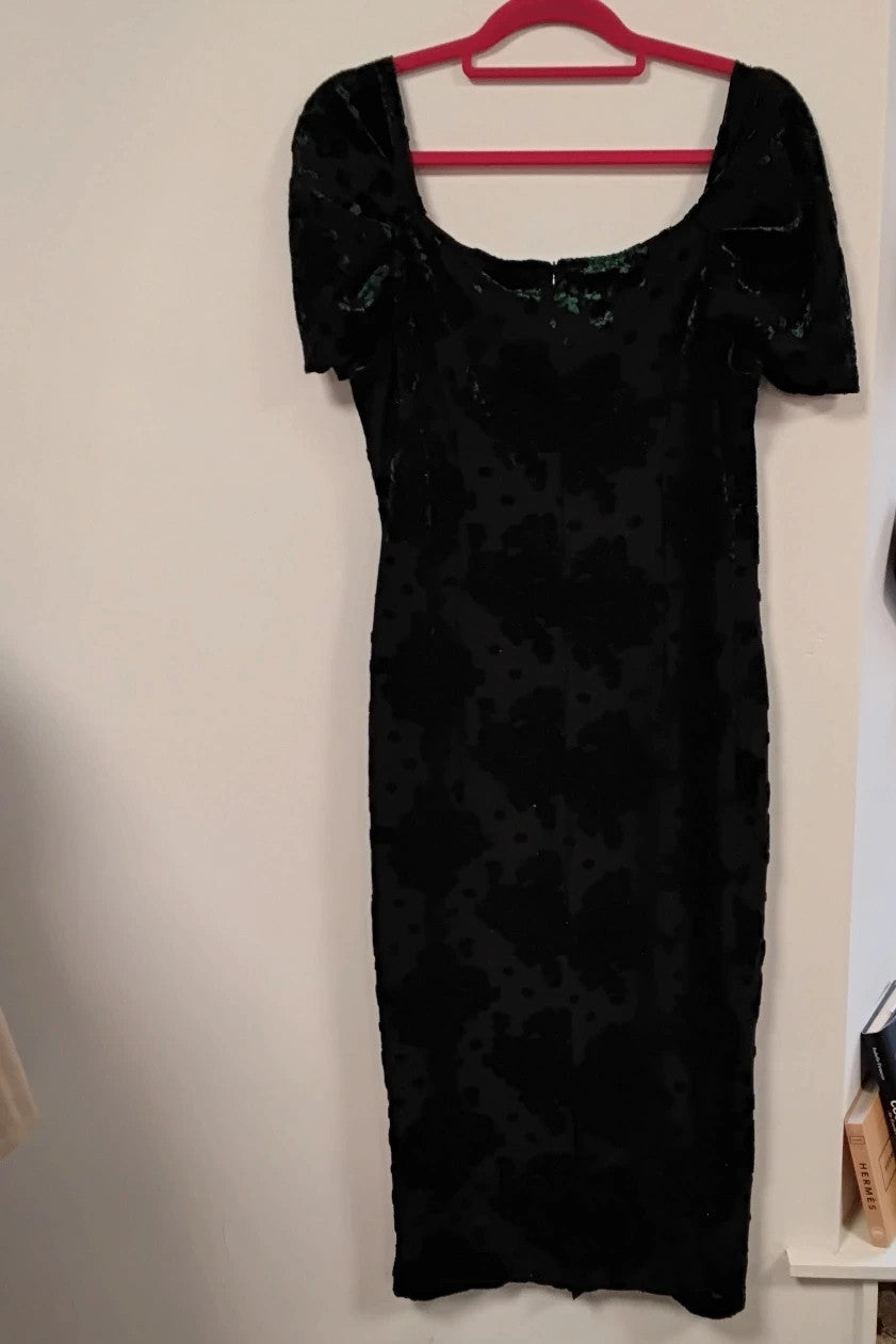 Quiz Dress Green Sz-16 10871CDC