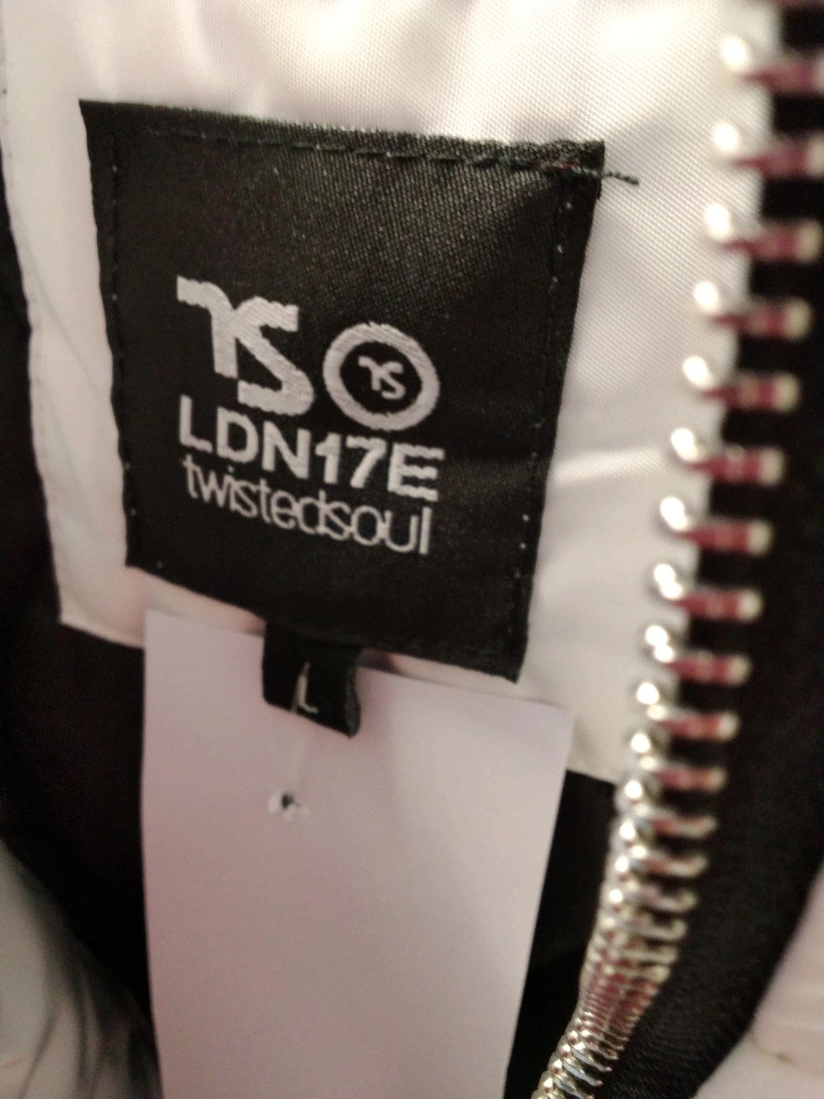 Twisted Soul Coat White Sz-L 10889PO