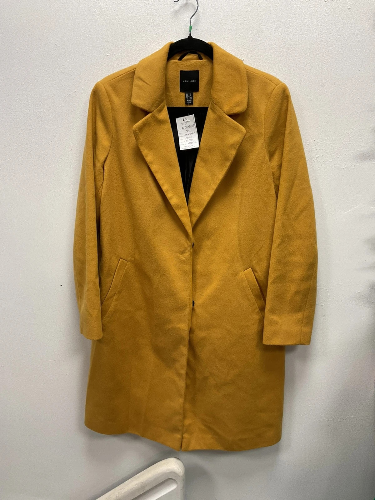 New Look Coat Yellow size-10 7800MD