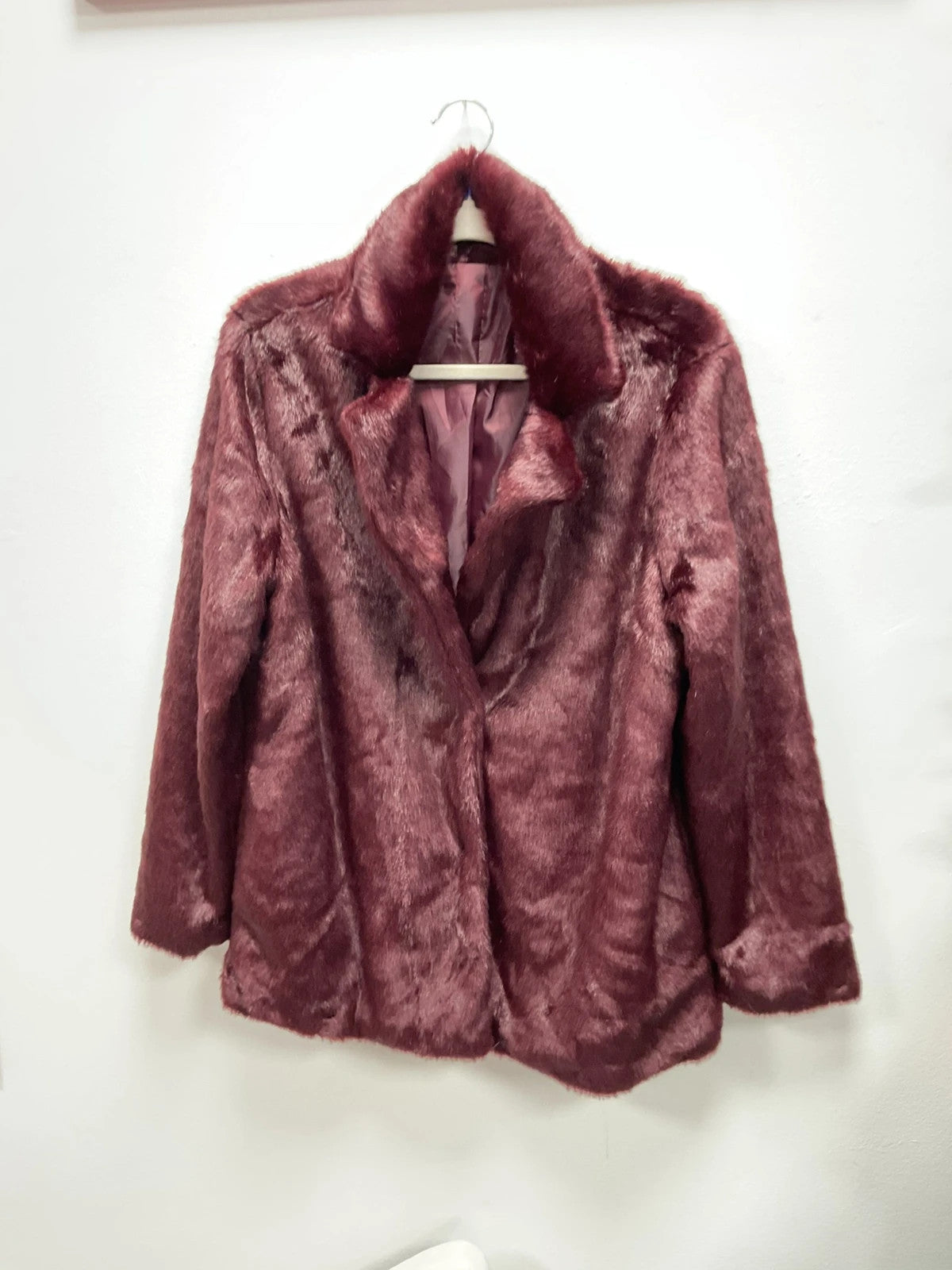 Primark Coat Burgundy size-14 10887PD