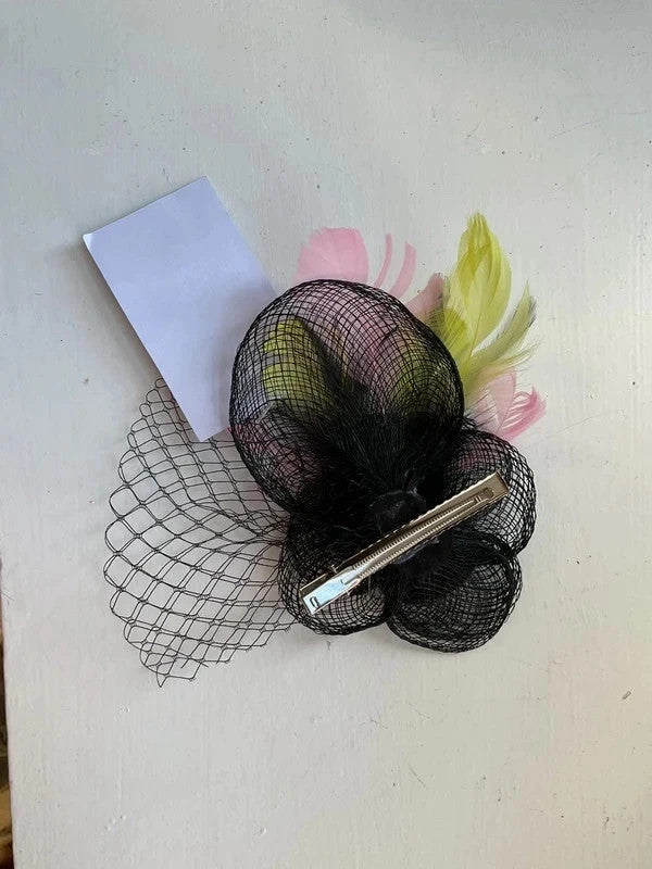 Handmade Fascinator clip  black  10533MG